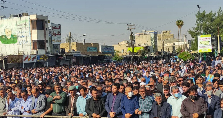 آیین وداع با پیکر استاد «سید قادرلاهوتی» در دهدشت