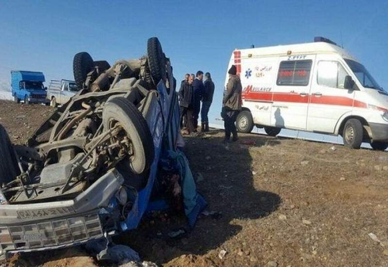 ۰ رئیس اورژانس استان از حادثه واژگونی خودروی نیسان در محور دهدشت – چرام و فوت راننده خودرو خبر داد