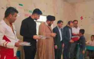 اجرای طرح ملی نذر خدمت جمعیت هلال احمر در روستای آب کری بخش سوق