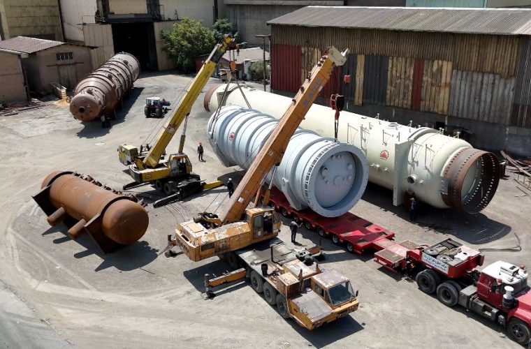 *مخازن تیپ سنگین ساخت داخل در راه شرکت صنایع پلیمر گچساران/